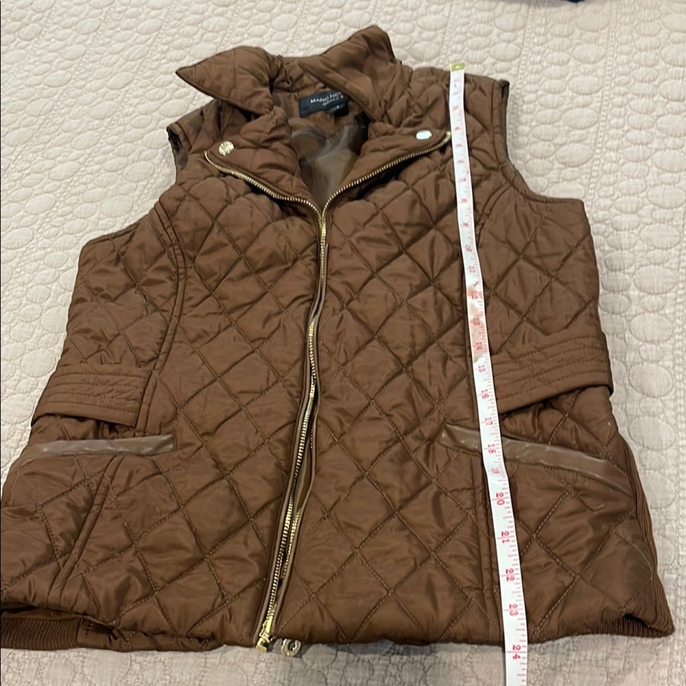 Andrew Marc Quilted Brown Women's Vest small - Picture 11 of 11